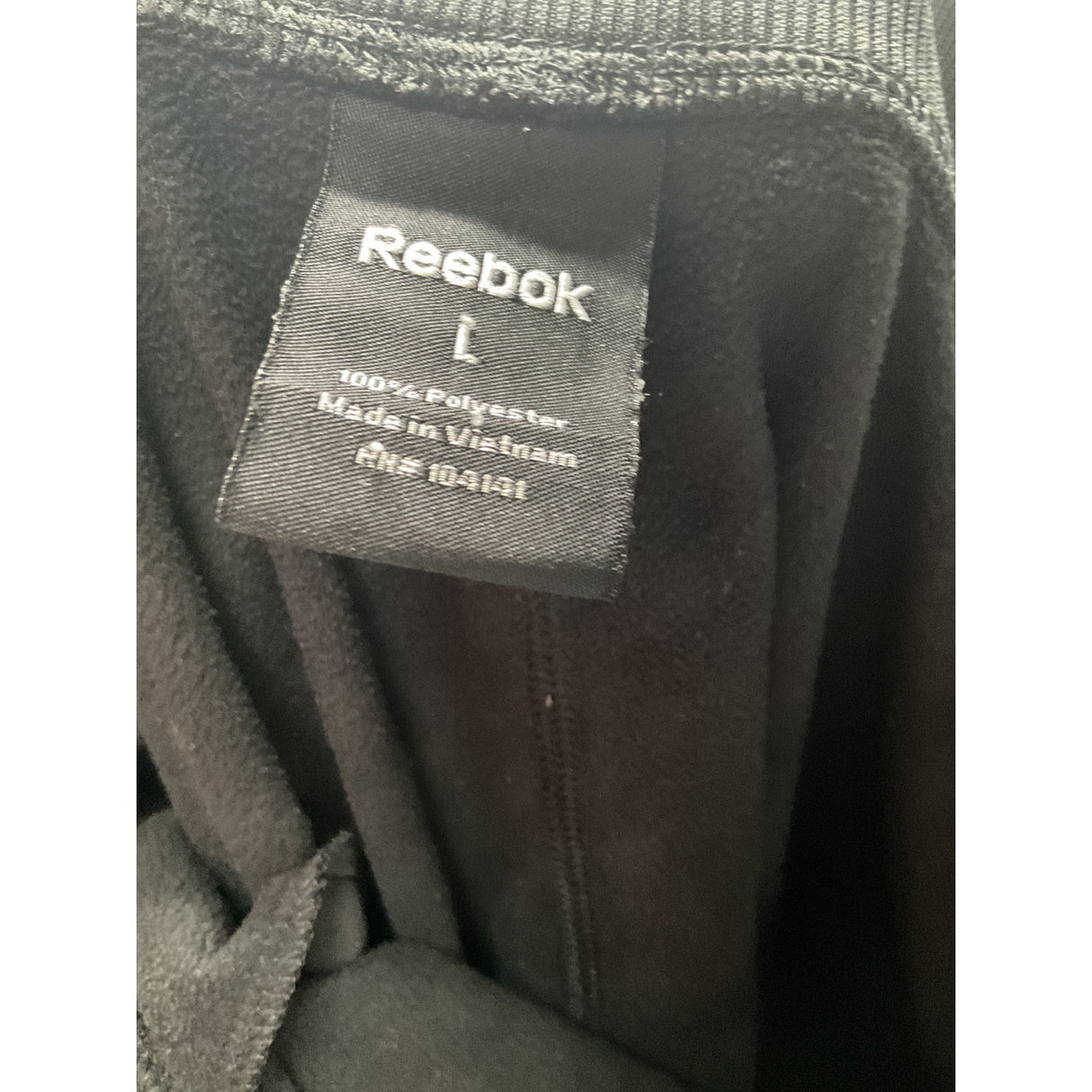 Reebok Women's Black Polyester Sweatpants - Size L