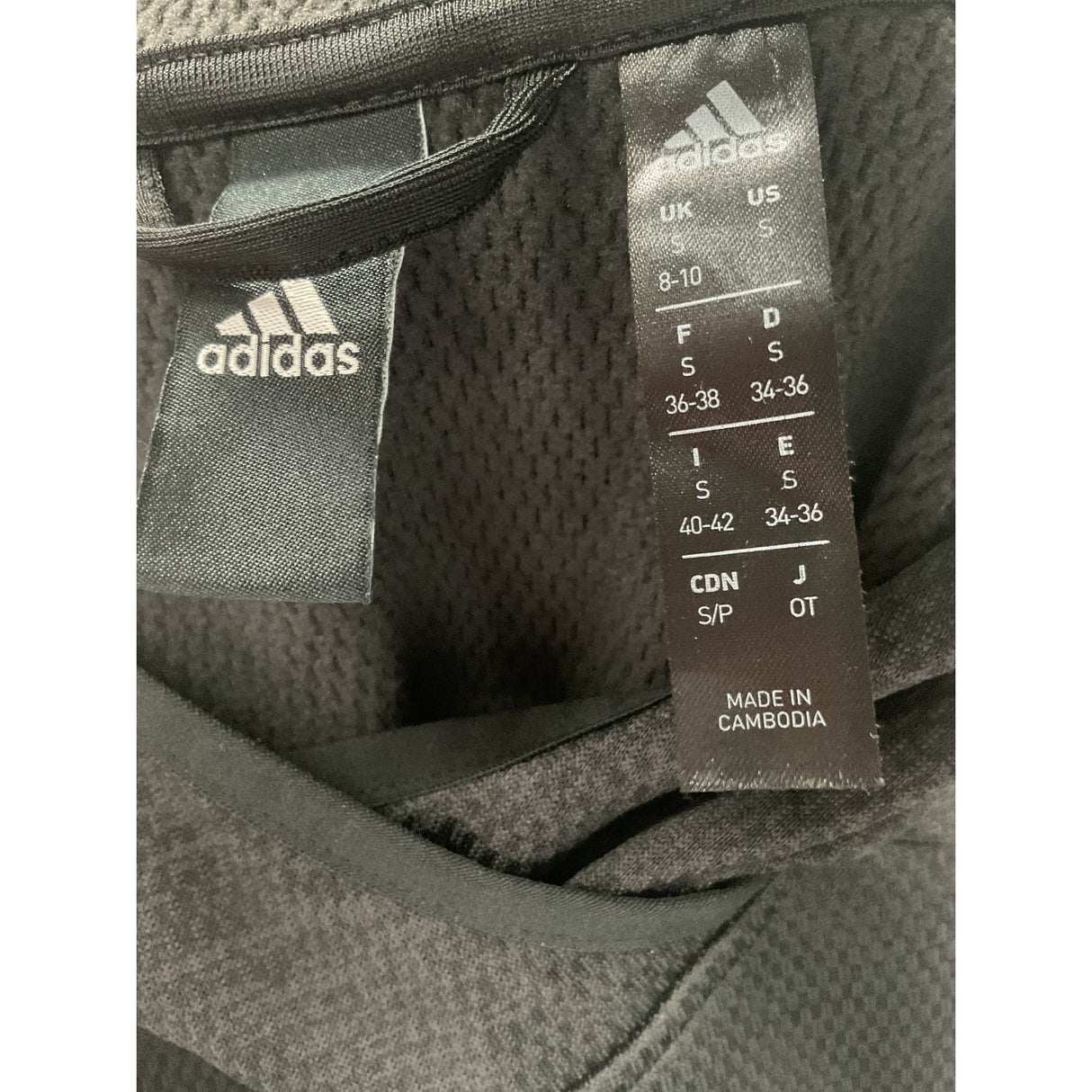 adidas Women's Black Hoodie - Size S