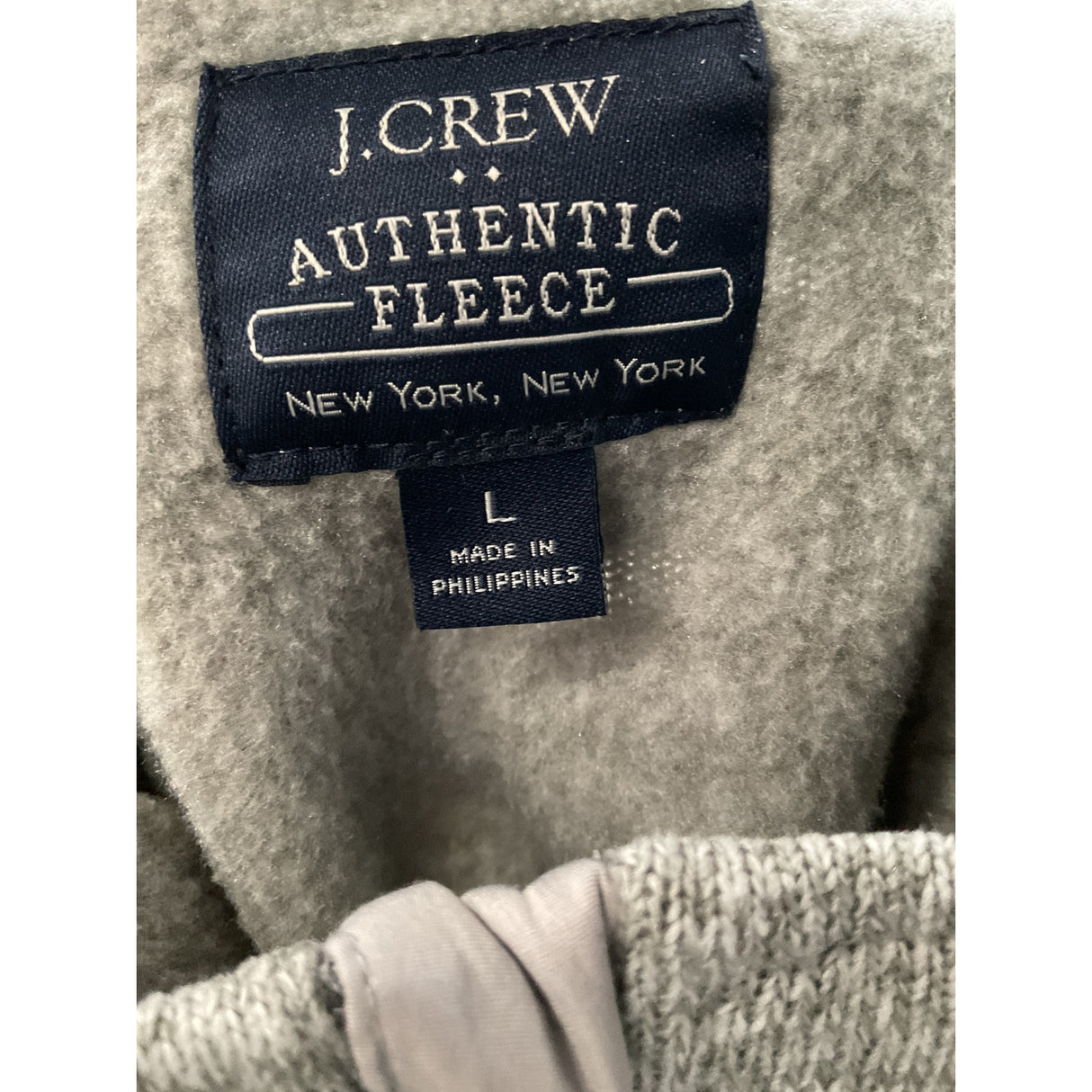 J. Crew Gray Polyester Henley Sweater