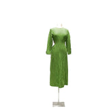 ZARA Green A-Line Midi Dress