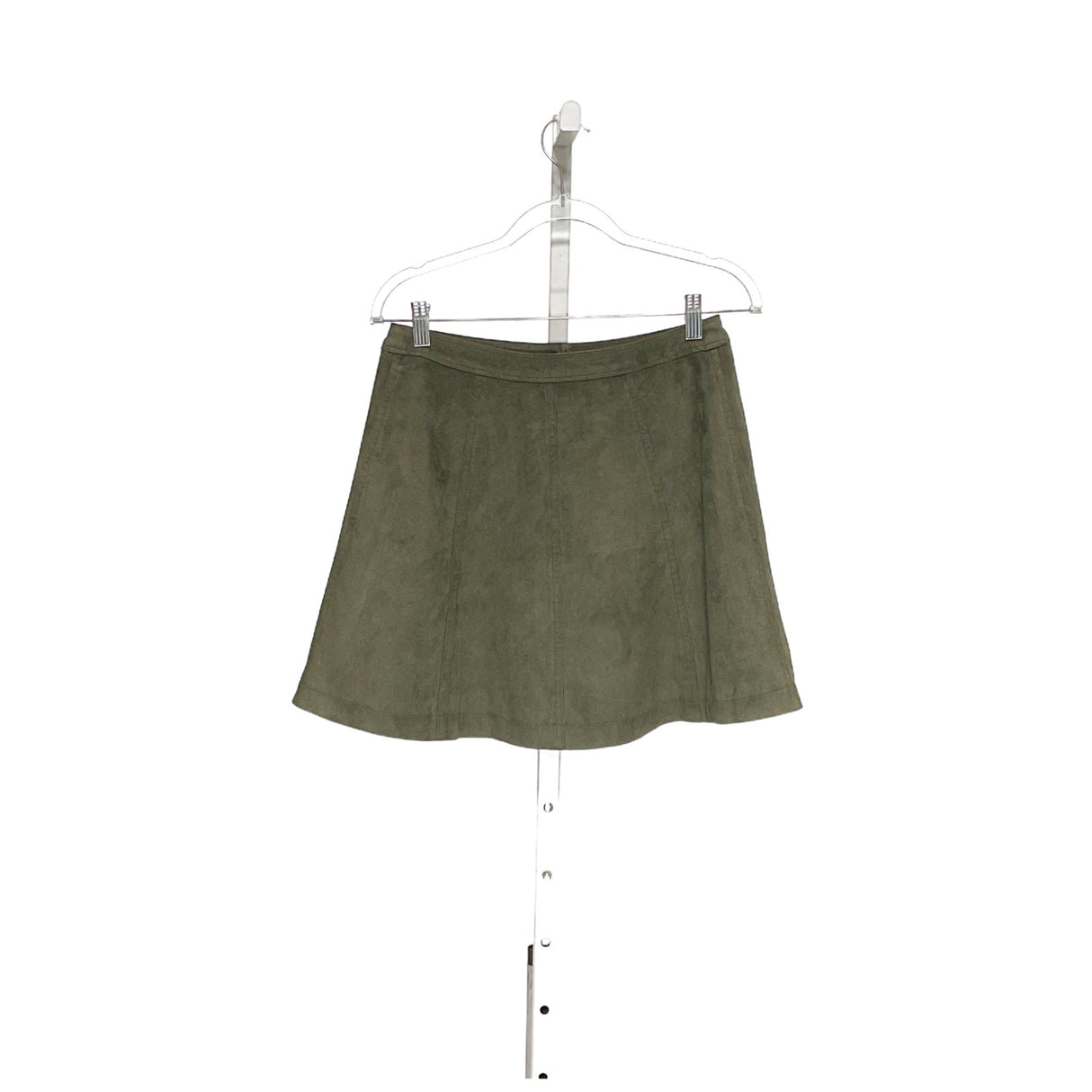 A&F Green Velvet A-Line Skirt