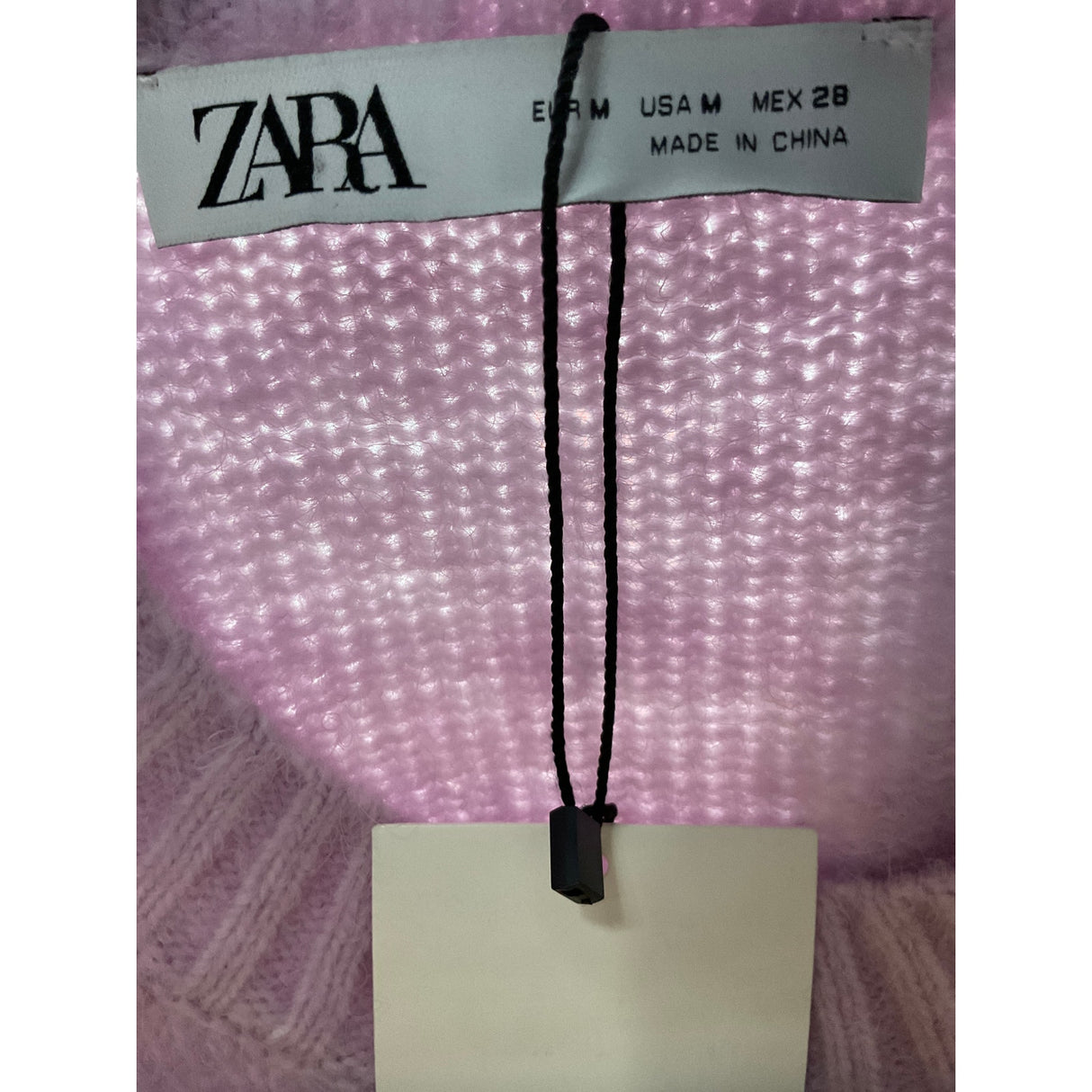 Zara Pink Nylon Pullover Sweater