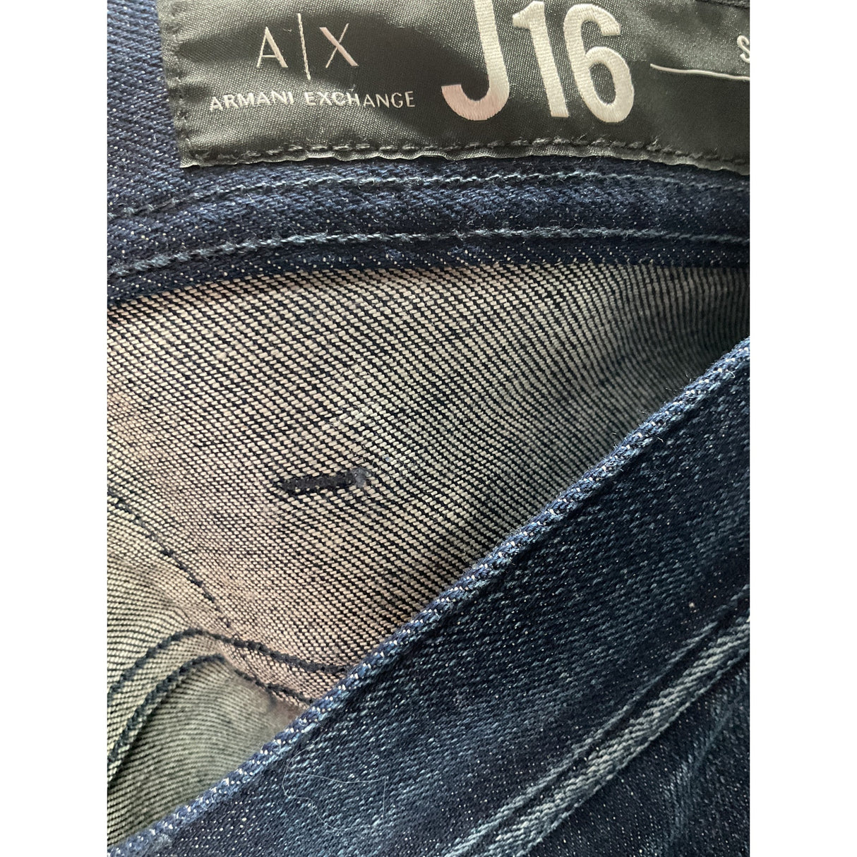 Armani Men's Blue Jeans - Size 38, 33 in Inseam