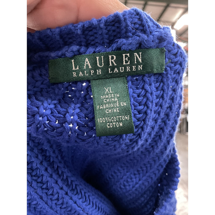 Lauren Ralph Lauren Blue Pullover Sweater XL