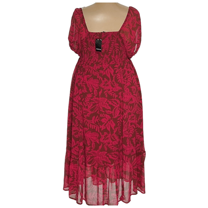 TORRID Red Cotton Shift Dress