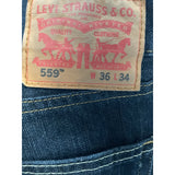 Levi's Men's Blue Straight Jeans, Size 36x35