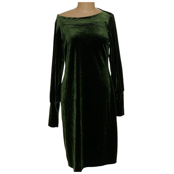 Lauren Ralph Lauren Green A-Line Midi Dress