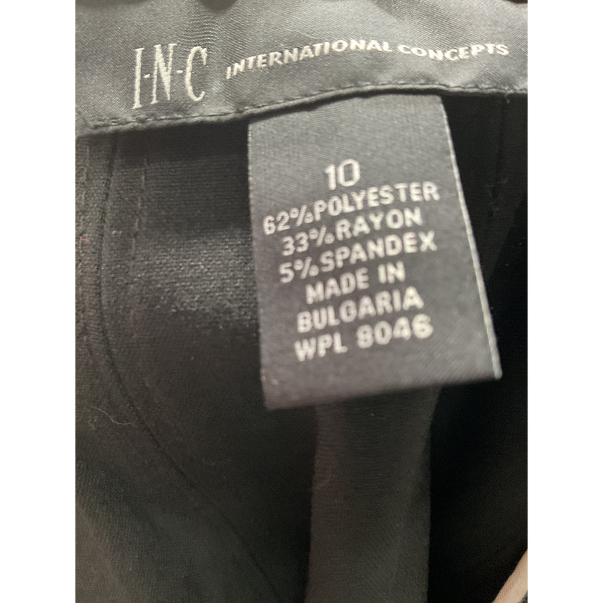 INC Intl Concepts Black A-Line Skirt sz10