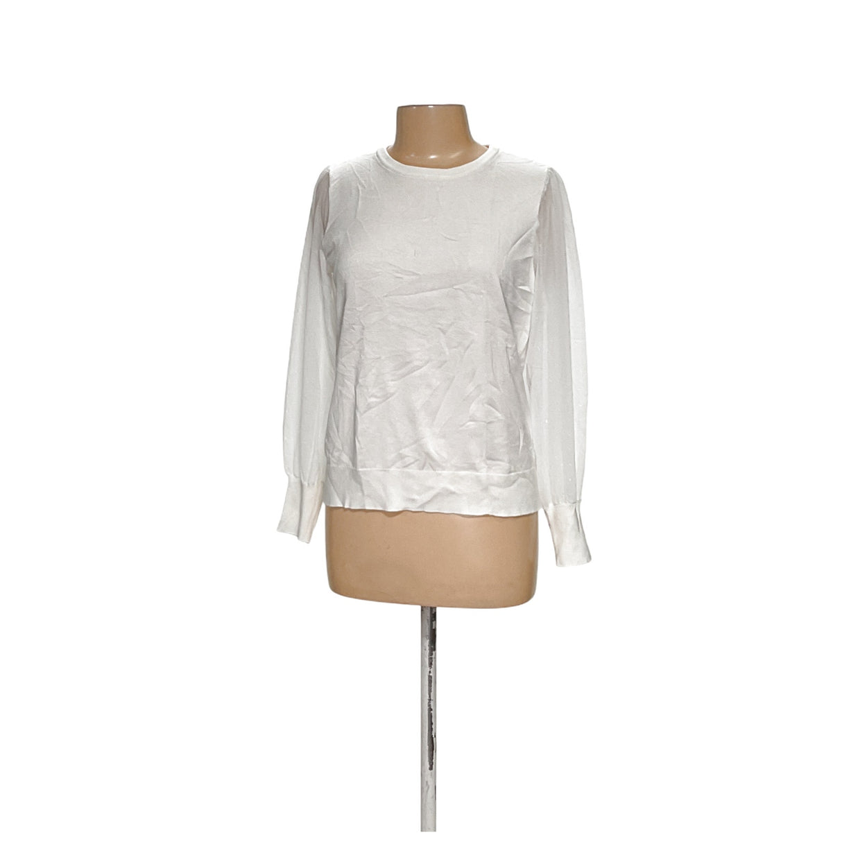 Calvin Klein White Rayon Blouse - Women's M