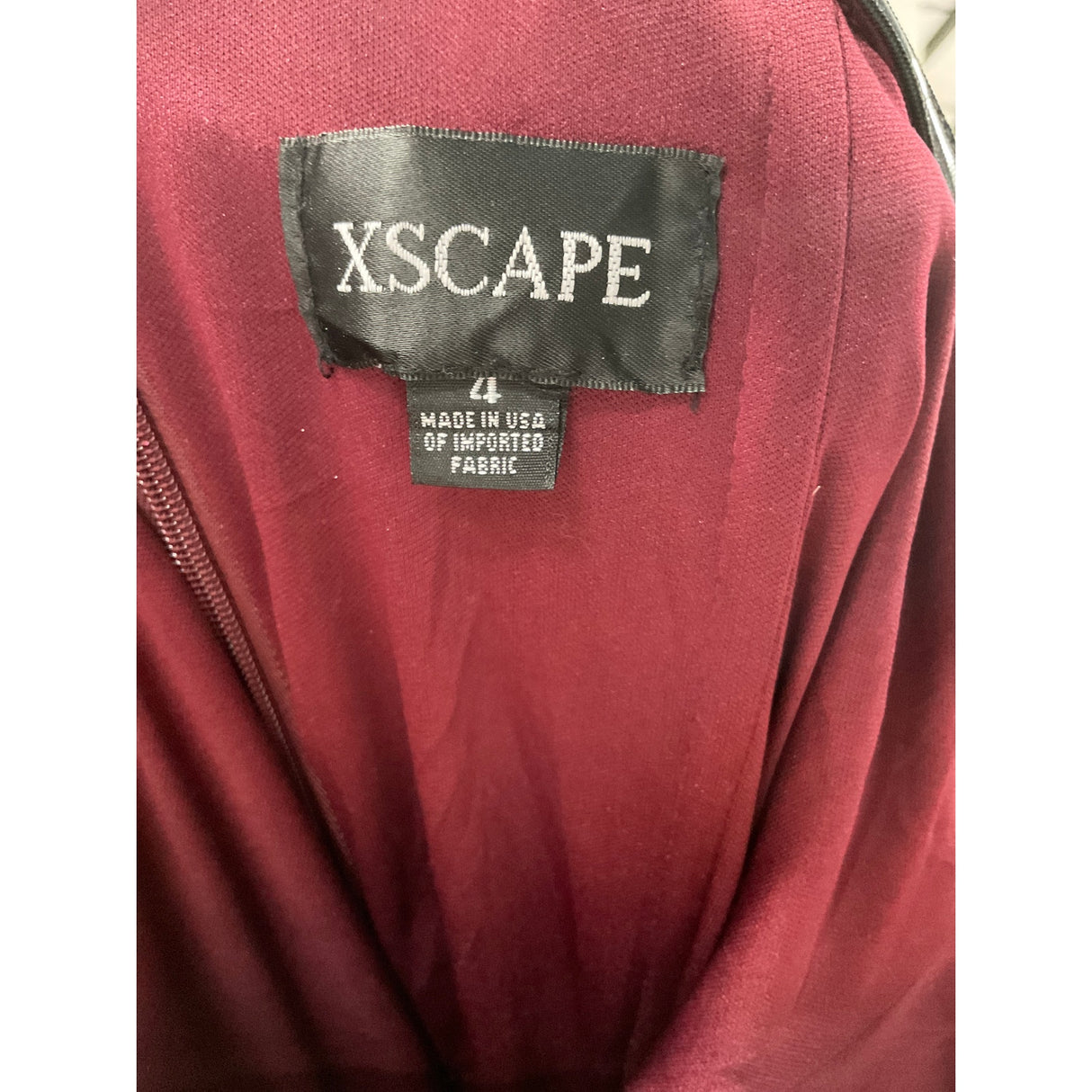 Xscape Red Maxi Dress Size 4