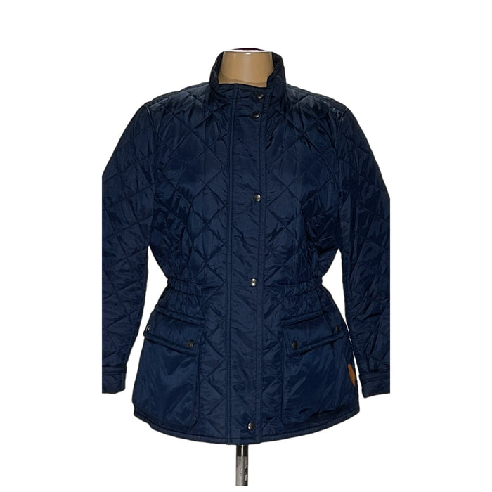 COACH Blue Puffer Jacket Women L