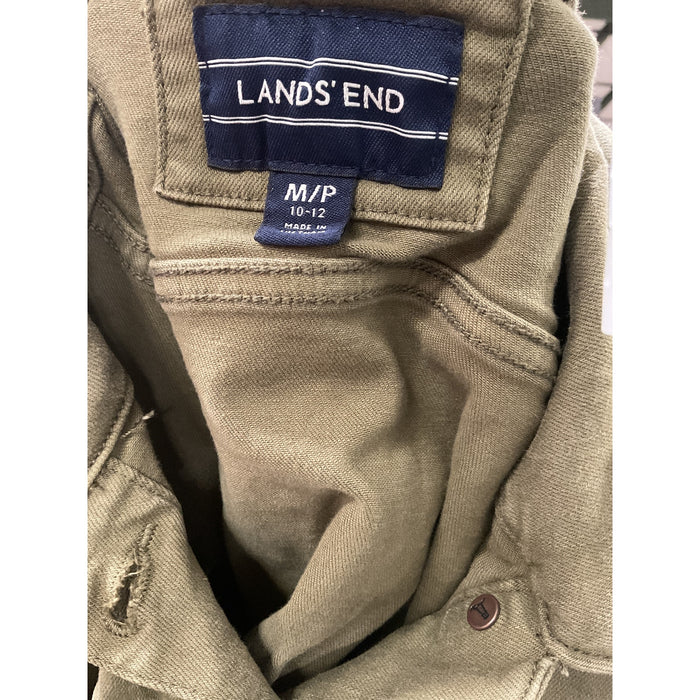 Lands' End Green Cotton Jacket - Women's M