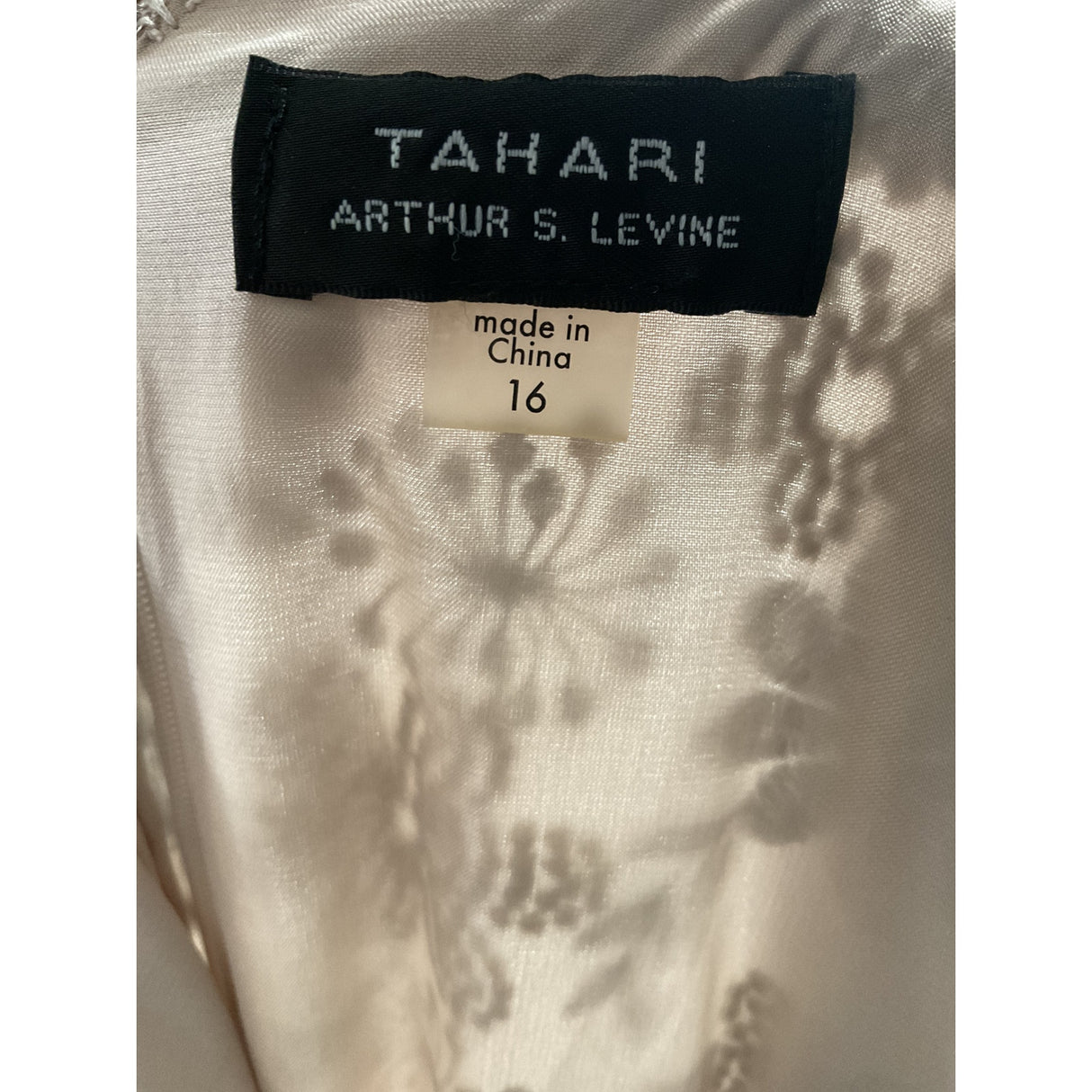 Tahari Beige A-Line Dress - Size 16