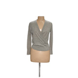 J. Crew Gray Merino Wool Blouse - Women's S