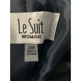 Le Suit Women's Black Wool Blazer Size 20W