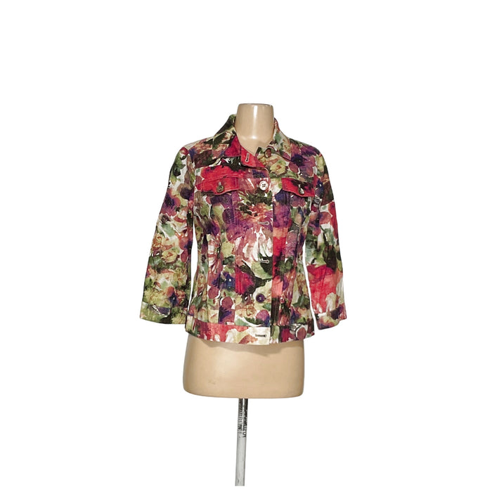 Chico's Multicolor Cotton Jacket