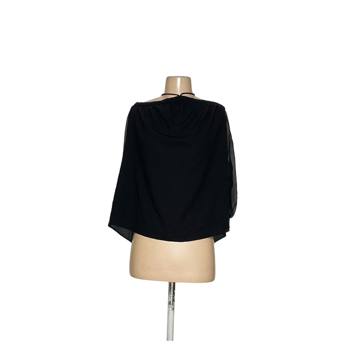 1. State Black Polyester Blouse L