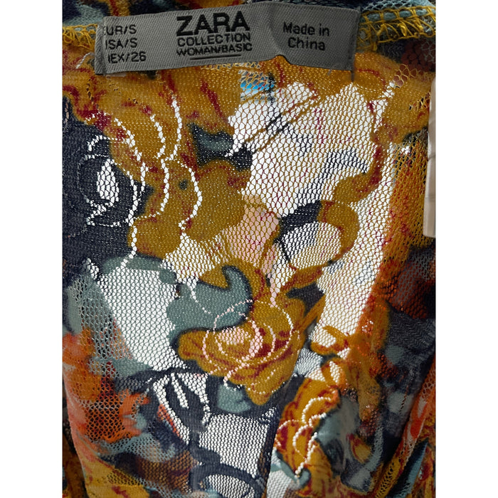 ZARA Multicolor Polycarbamide Blouse