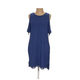 Blue WHBM Midi Sheath Dress, L