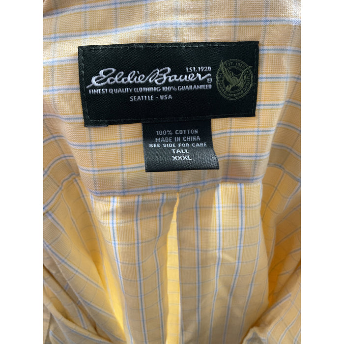 Eddie Bauer Yellow Button-Up Shirt 3XL