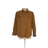 Wrangler Men's Brown Button-Up Shirt XL