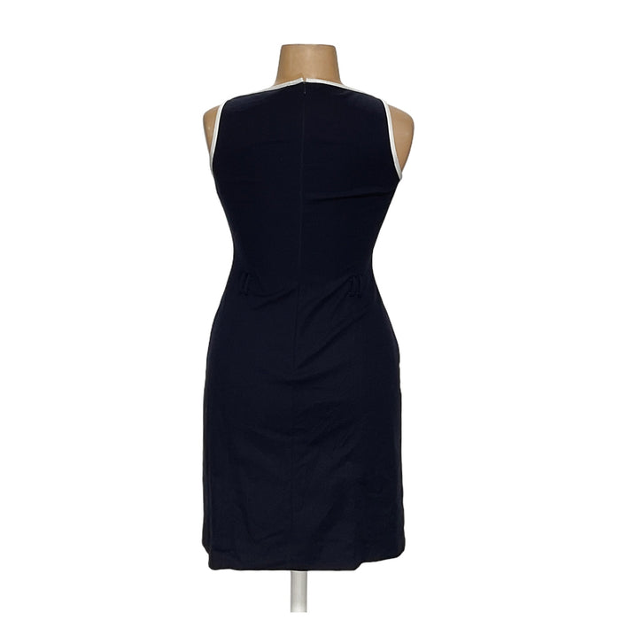 Lauren Ralph Lauren Blue A-Line Midi Dress