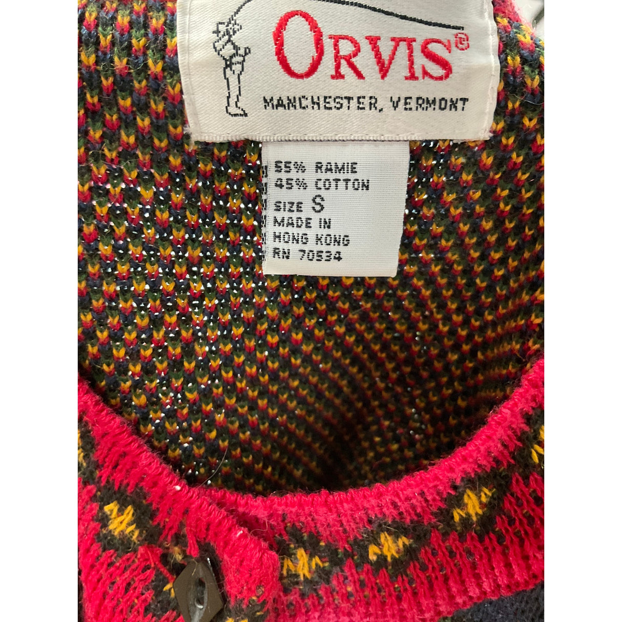 Orvis Multicolor Cardigan Sweater - Women's Size S