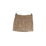 Free People Beige Cotton Mini Skirt, Size 12