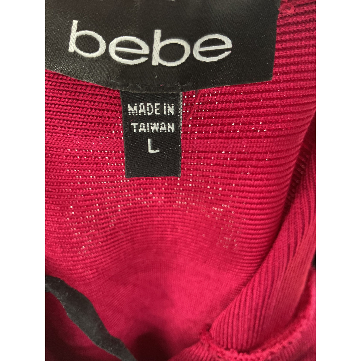 BEBE Pink Short Bodycon Dress - Size L