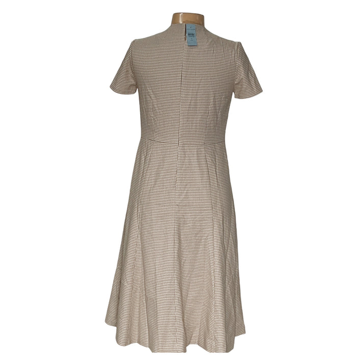 Ann Taylor Beige Shift Midi Dress - Size 6P