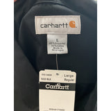 Men's Carhartt Black Polyester Button-Up Shirt, Size L