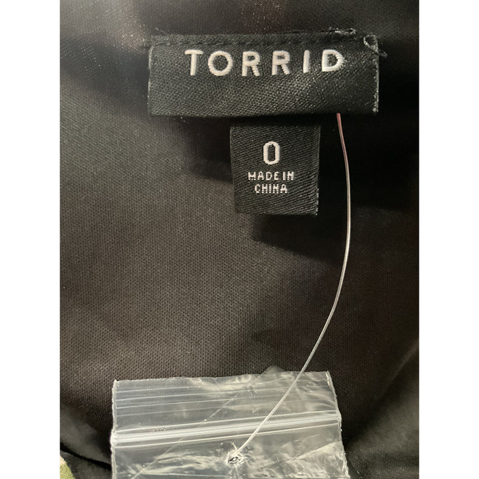 Torrid Black Cotton Blouse - Women's Size 0