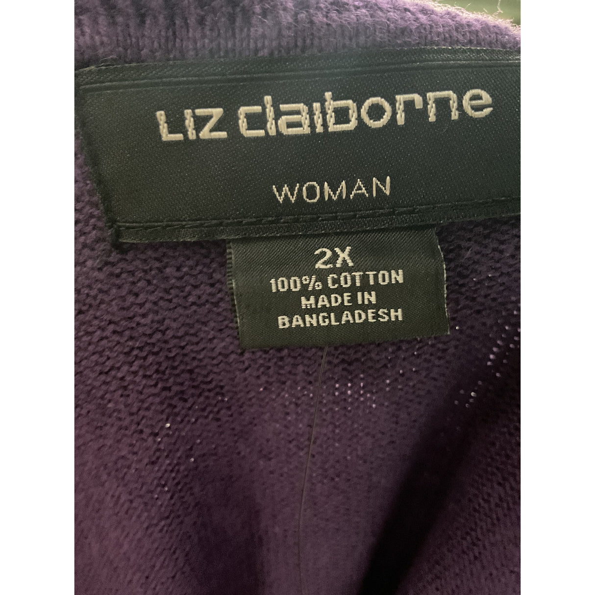 Liz Claiborne Purple Striped Sweater