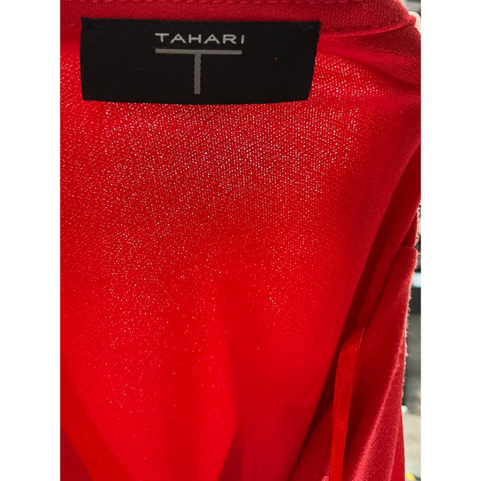 Tahari Red Polyester Blouse XS