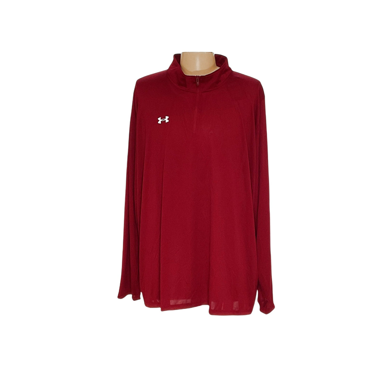 UA Red Henley Sweatshirt 4XL