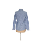 J. Crew Blue Cotton Button-Up Top - Size S