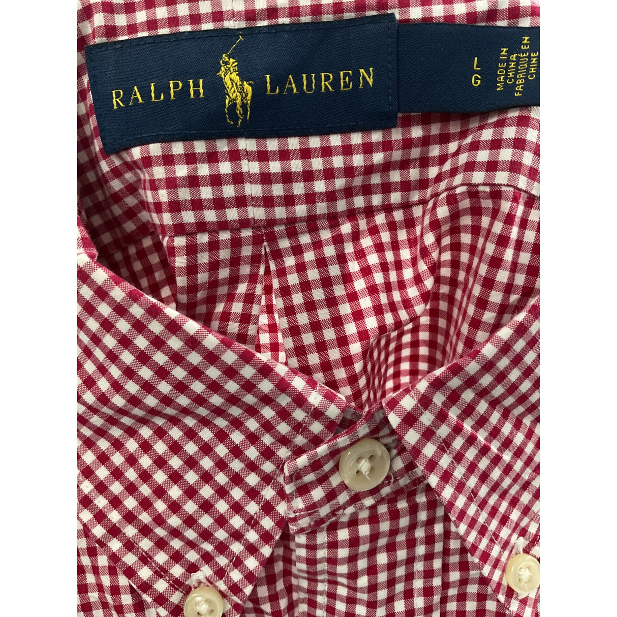 Ralph Lauren Men's Multicolor Gingham Dress Shirt