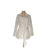 J.JILL Cream Trench Coat - Women's Size M