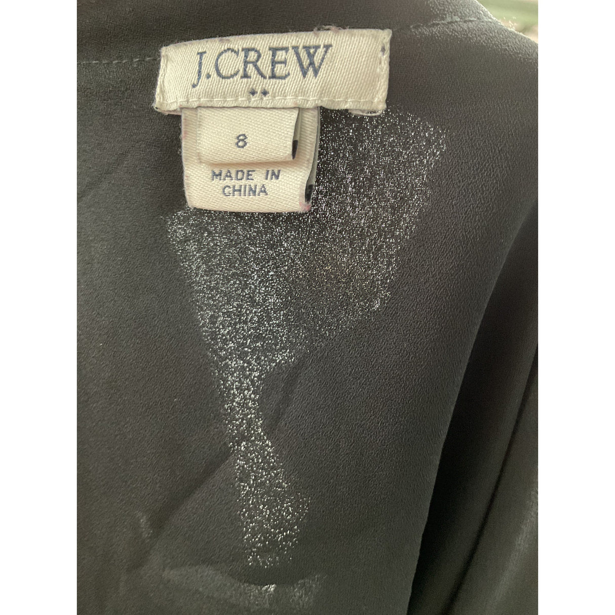 J. Crew Black Blouse Size 8