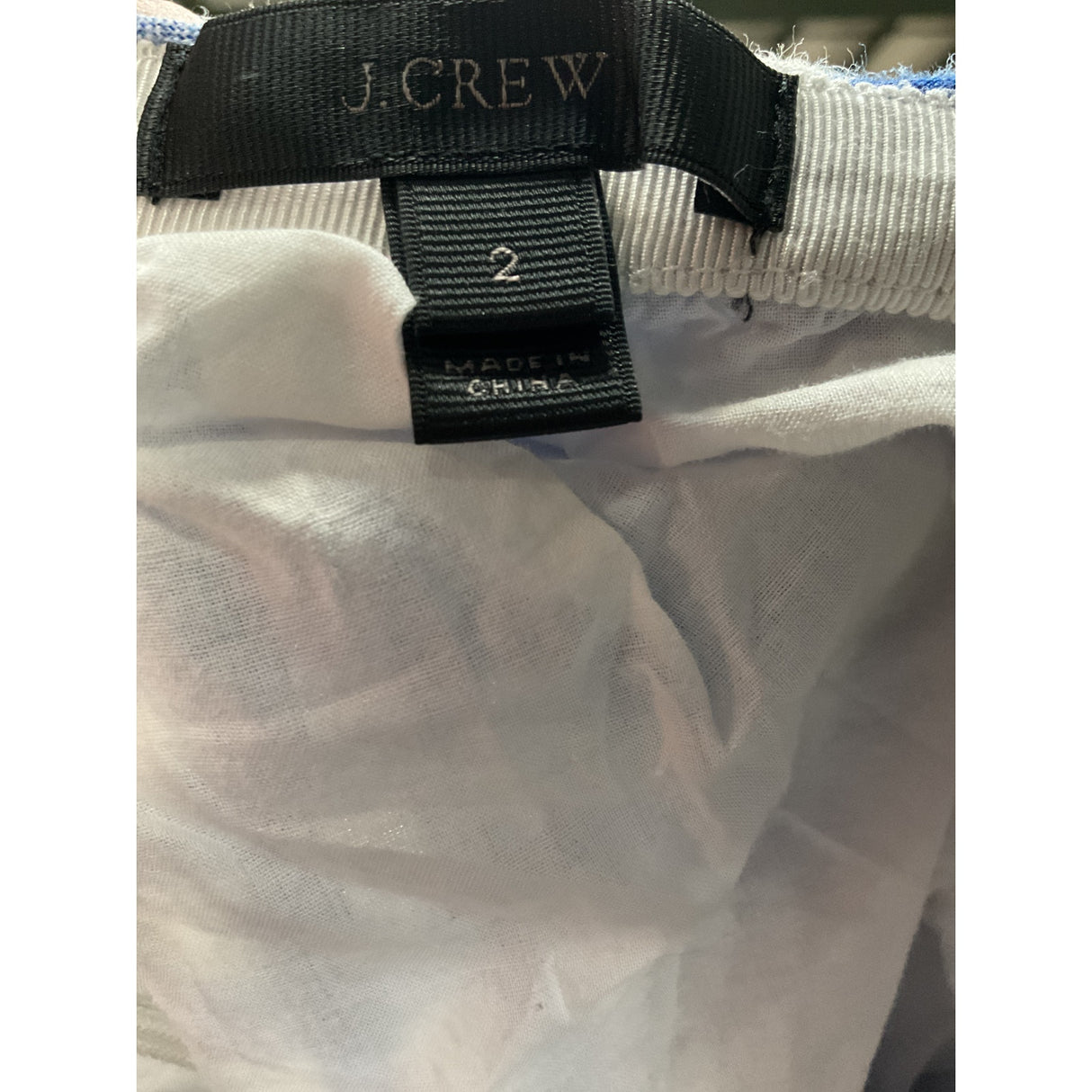 J. Crew Blue Linen Mini Skirt