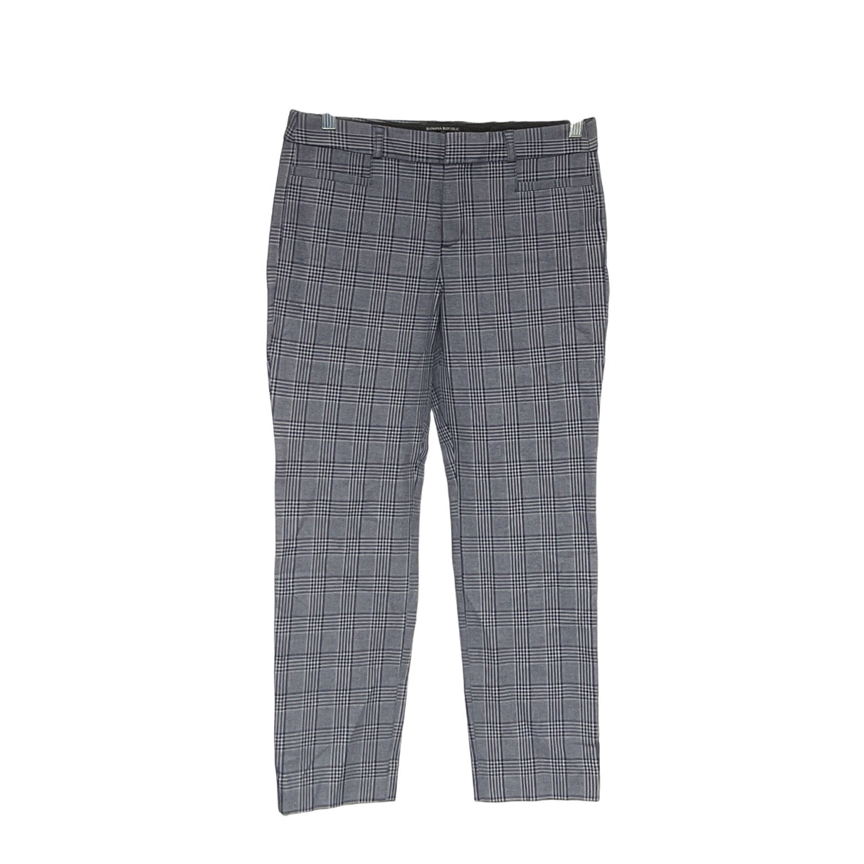 Banana Republic Gray Plaid Cropped Pants