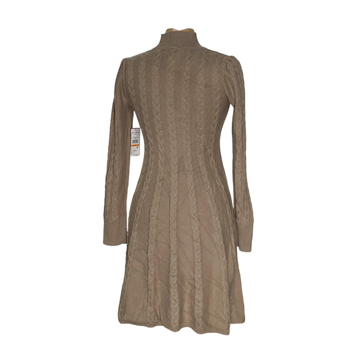 Jessica Howard Beige Blouson Dress, Size S