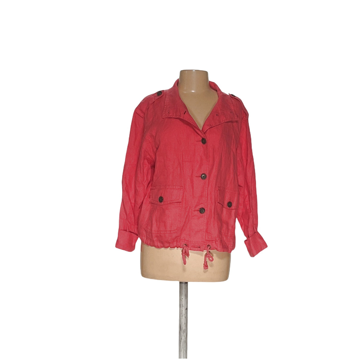 Talbots Red Linen Jacket