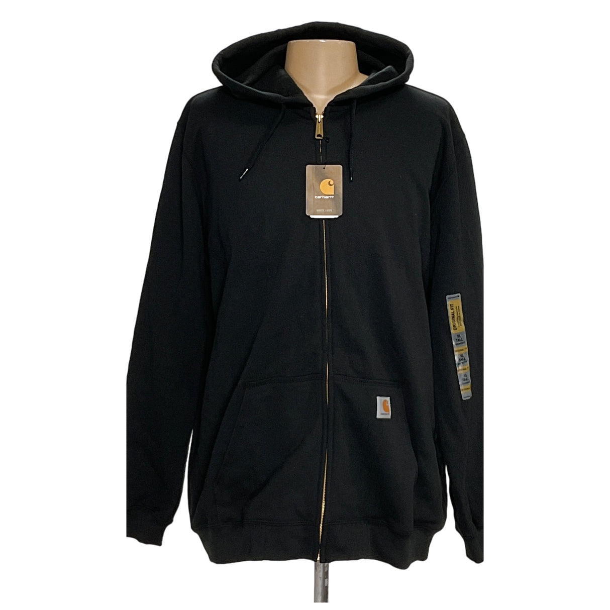 Men's Carhartt Black XL Full-Zip Hoodie