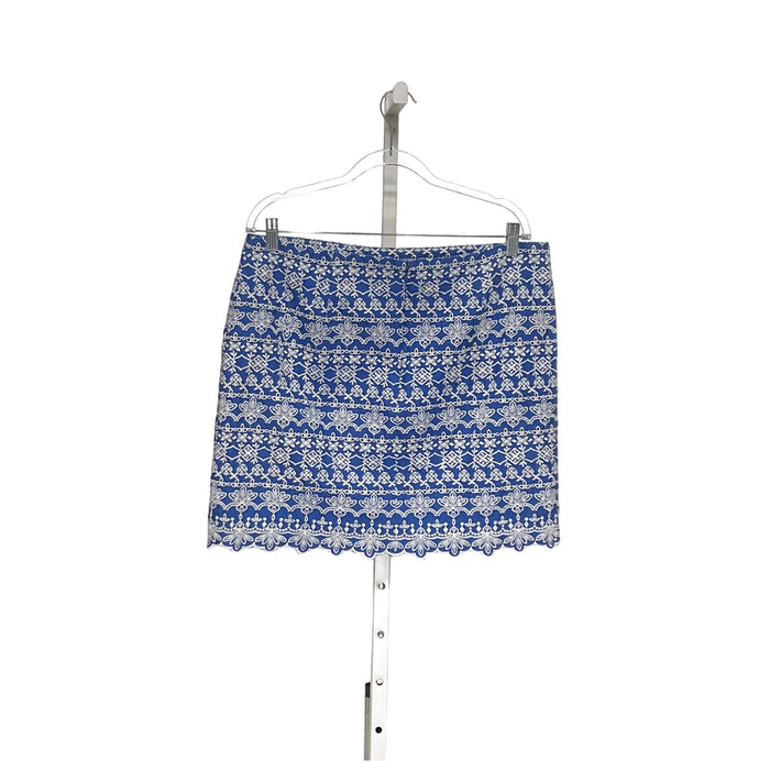 LOFT Blue Mini Skirt Size 14