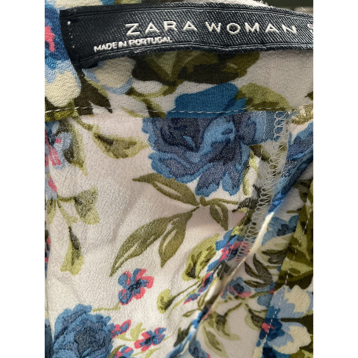 ZARA Multicolor Floral Midi Skirt