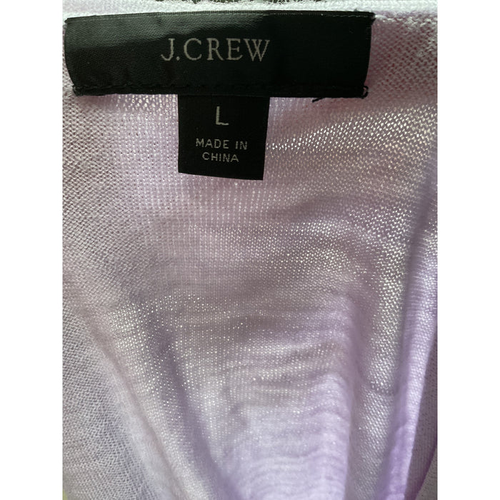 J. Crew Purple Merino Wool Sweater - Women's L