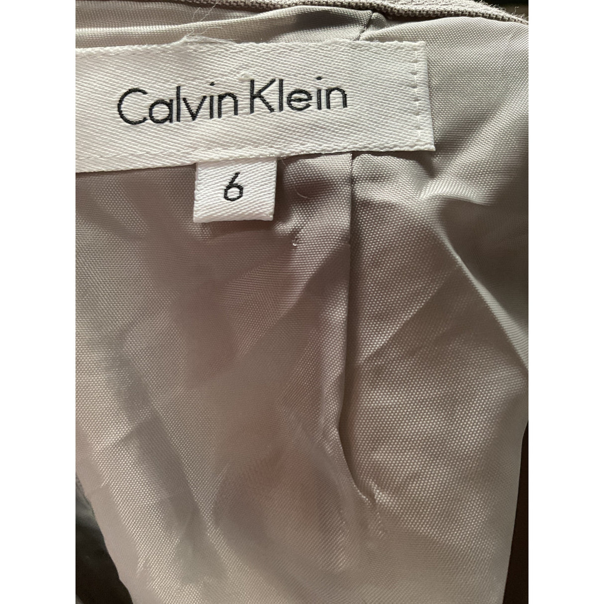 Calvin Klein Gray A-Line Skirt - Size 6