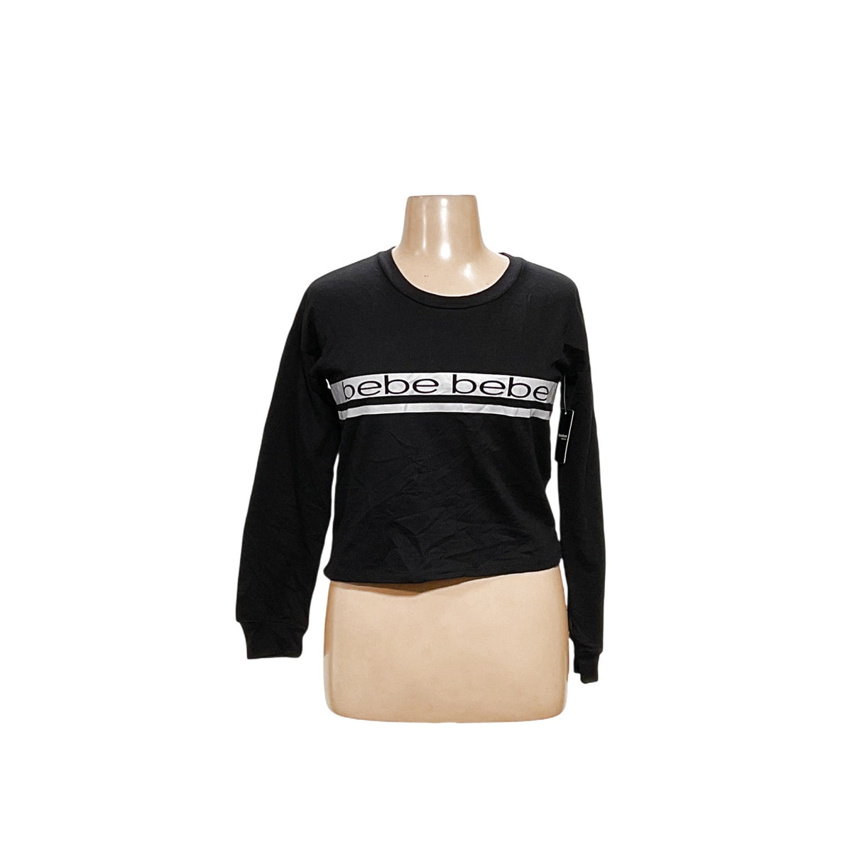 BEBE Black Cotton Sweater