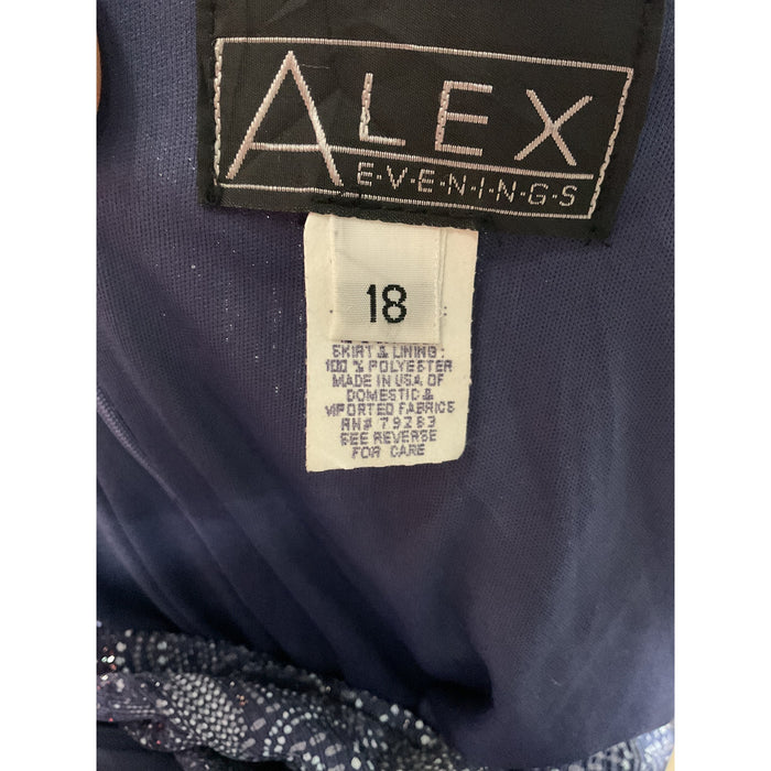 Alex evenings Purple Sheath Dress (Size 18)